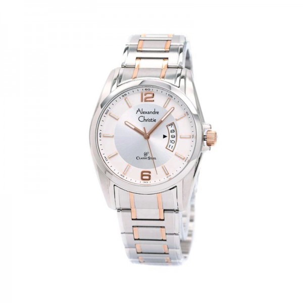 Alexandre Christie AC 8289 Silver Rosegold Lady LDBTRSL